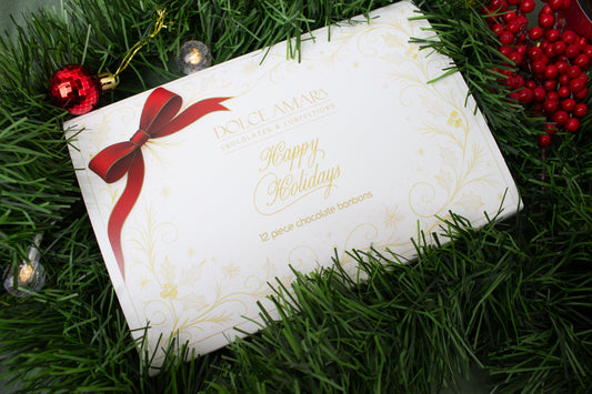 12 Piece Bonbon Box - Happy Holidays