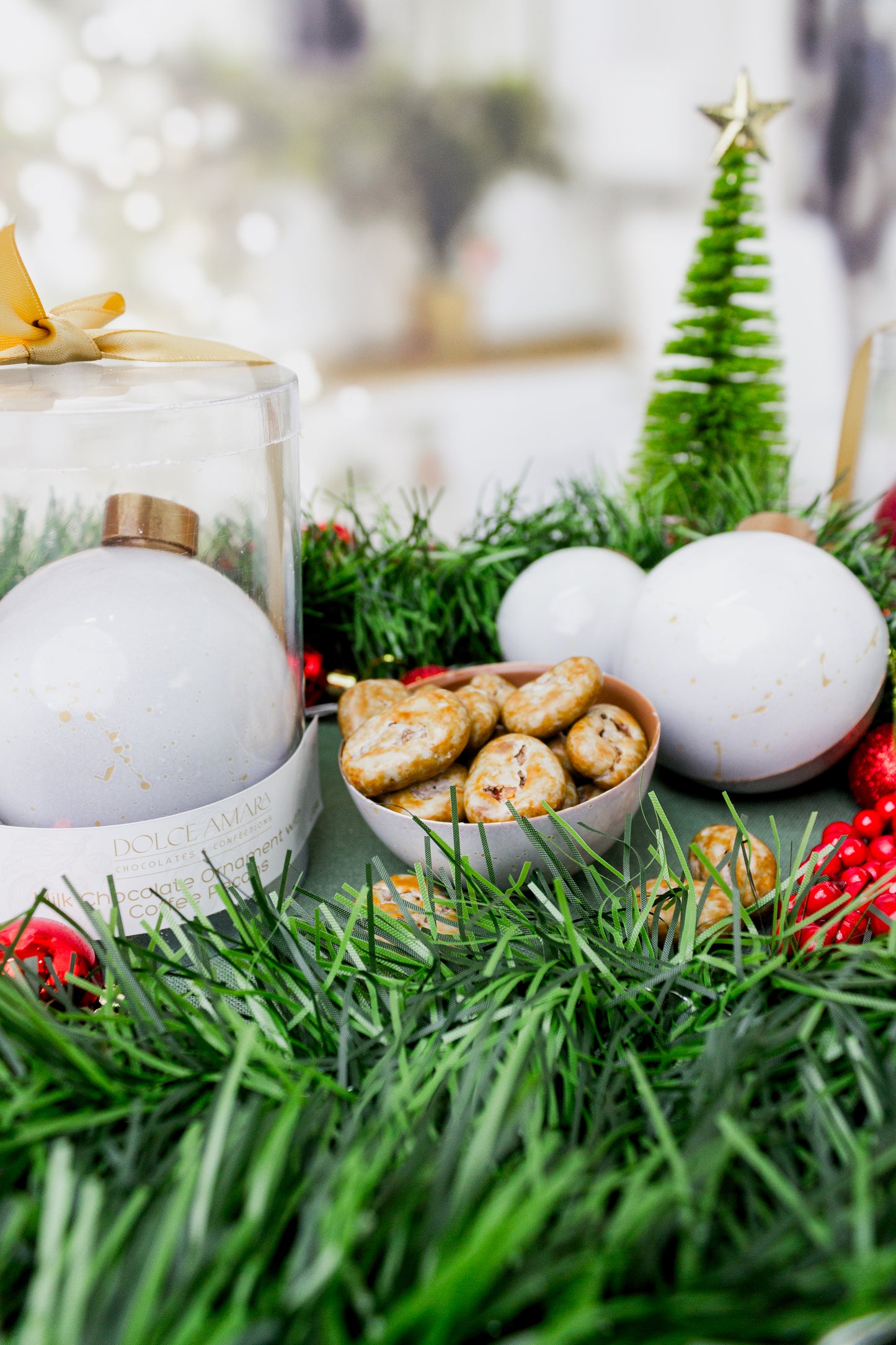 Milk Chocolate Ornament with Coffee Pecans
