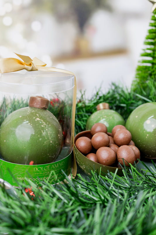 Milk Chocolate Ornament with Milk Chocolate Coconut Bites