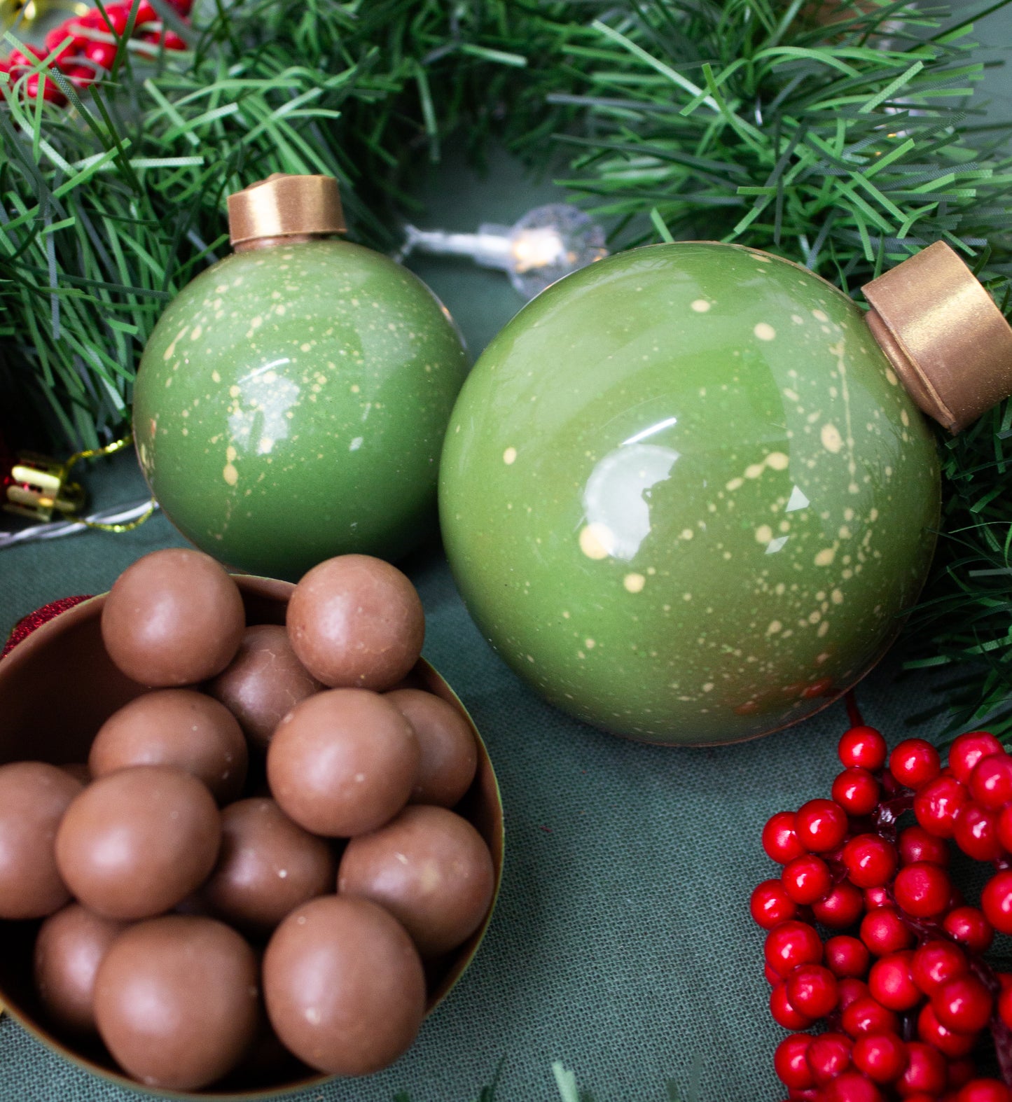 Milk Chocolate Ornament with Milk Chocolate Coconut Bites